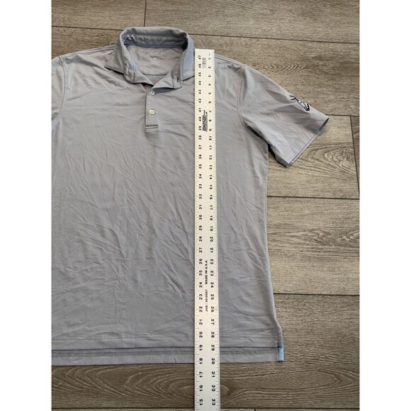 Johnnie O Polo Mens Medium Golf Shirt Gray NHL Arizona Coyotes Athletic Casual - Picture 4 of 7